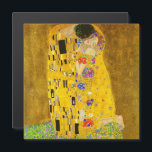 Gustav Klimts berühmter Malmagnet Kiss Magnetkarte<br><div class="desc">Gustav Klimts berühmter Malmagnet Kiss. Berühmtes Bild von Gustav Klimt.</div>