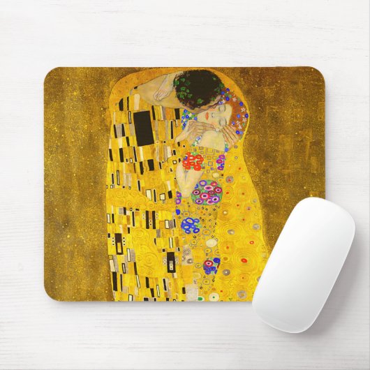 Gustav Klimts berühmtes Bild von Kiss Mousepad (Mit Mouse)