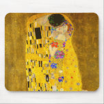 Gustav Klimts berühmtes Bild von Kiss Mousepad<br><div class="desc">Gustav Klimts berühmtes Kissenmalerei Mouse Pad. Berühmtes Bild von Gustav Klimt.</div>