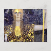 Gustav Klimts berühmtes Bild von Pallas Athena Postkarte (Vorderseite)