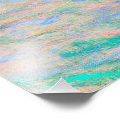 Gustav Klimts berühmtes Gemälde Attersee. Fotodruck (Ecke)