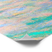 Gustav Klimts berühmtes Gemälde Attersee. Poster (Ecke)