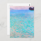 Gustav Klimts berühmtes Gemälde Attersee. Postkarte (Vorne/Hinten)