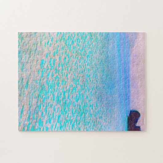 Gustav Klimts berühmtes Gemälde Attersee. Puzzle (Horizontal)