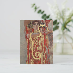 Gustav Klimts berühmtes Gemälde Hygieia. Postkarte