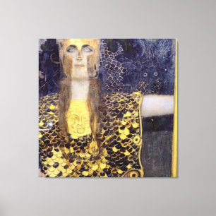 Gustav Klimts berühmtes Gemälde Pallas Athene Leinwanddruck
