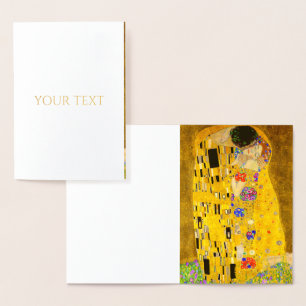 Gustav Klimts berühmtes Kissenbild. Folienkarte