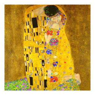 Gustav Klimts berühmtes Kissenbild. Fotodruck