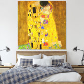 Gustav Klimts berühmtes Kissenbild. Leinwanddruck (Insitu (Schlafzimmer))