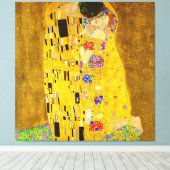 Gustav Klimts berühmtes Kissenbild. Leinwanddruck (Insitu (Holzboden))