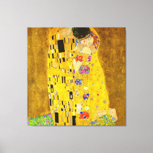 Gustav Klimts berühmtes Kissenbild. Leinwanddruck