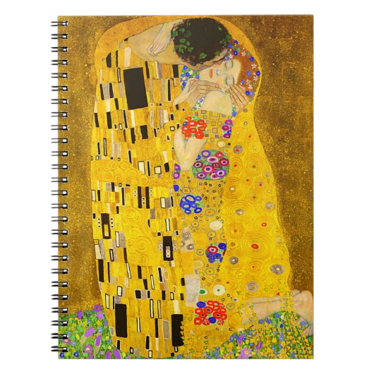 Gustav Klimts berühmtes Kissenbild. Notizblock (Vorderseite)