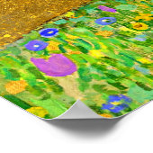 Gustav Klimts berühmtes Kissenbild. Poster (Ecke)