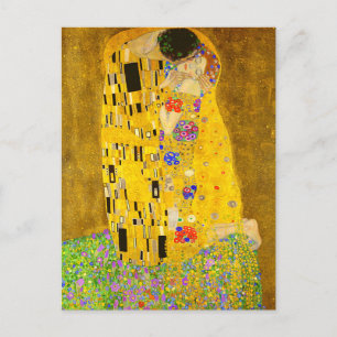Gustav Klimts berühmtes Kissenbild. Postkarte