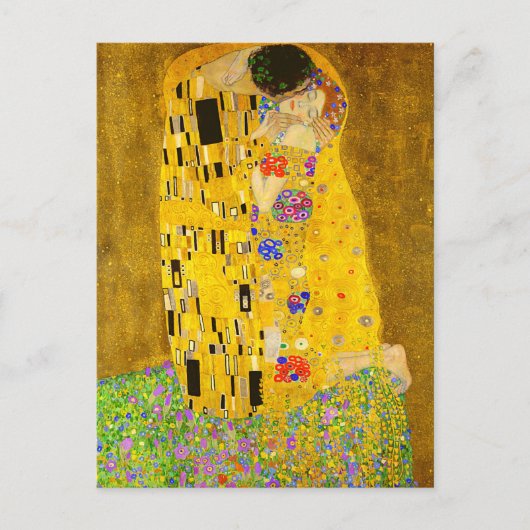Gustav Klimts berühmtes Kissenbild. Postkarte (Vorderseite)