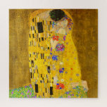Gustav Klimts berühmtes Kissenbild. Puzzle<br><div class="desc">Gustav Klimts berühmtes Gemälde Der Kuss. Puzzle aus Puzzle. Berühmtes Bild von Gustav Klimt.</div>
