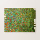 Gustav Klimts berühmtes Mohnfeld (1907). Puzzle (Horizontal)