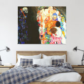 Gustav Klimts Bild von Tod und Leben. Leinwanddruck (Insitu (Schlafzimmer))