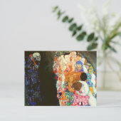 Gustav Klimts Bild von Tod und Leben. Postkarte (Stehend Vorderseite)