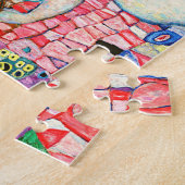 Gustav Klimts Bild von Tod und Leben. Puzzle (Seite)