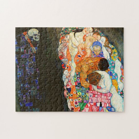 Gustav Klimts Bild von Tod und Leben. Puzzle (Horizontal)