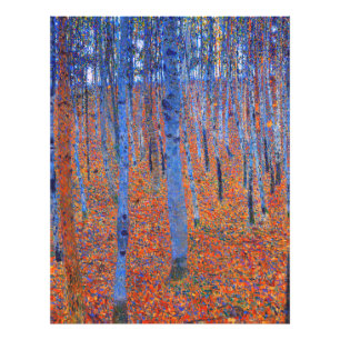 Gustav Klimts Buche Grove I. Fotodruck