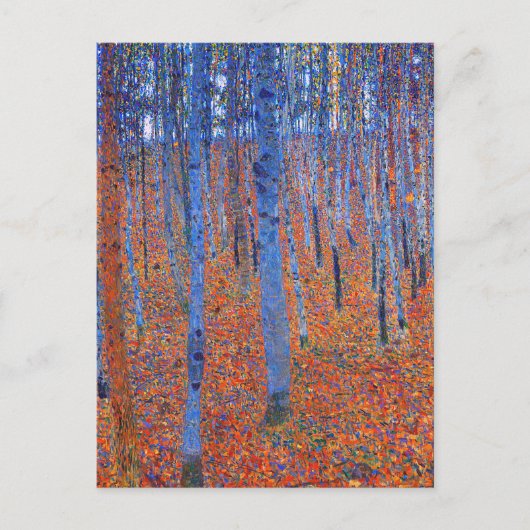 Gustav Klimts Buche Grove I. Postkarte (Vorderseite)