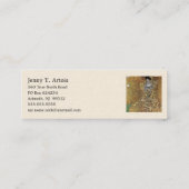 Gustav Klimts Dame in Gold, Adele Bloch-Bauer Mini Visitenkarte (Rückseite)