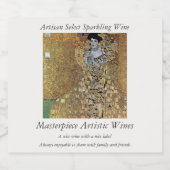 Gustav Klimts Dame in Gold, Adele Bloch-Bauer Schaumweinetikett (Einzelnes Label)