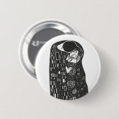Gustav Klimts Der Kuss Button (Vorne & Hinten)