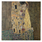 Gustav Klimts Der Kuss (ca. 1908) Fliese (Vorderseite)