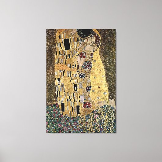 Gustav Klimts Der Kuss (ca. 1908) Leinwanddruck (Vorderseite)