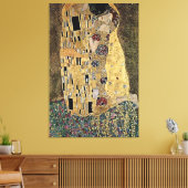 Gustav Klimts Der Kuss (ca. 1908) Leinwanddruck (Insitu (Wohnzimmer))