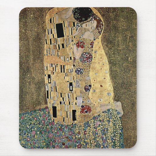 Gustav Klimts Der Kuss (ca. 1908) Mousepad (Vorne)