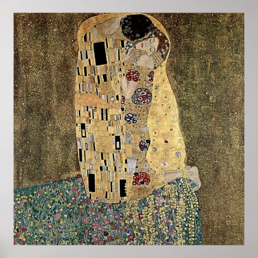 Gustav Klimts Der Kuss (ca. 1908) Poster (Vorne)
