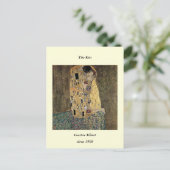 Gustav Klimts Der Kuss (ca. 1908) Postkarte (Stehend Vorderseite)