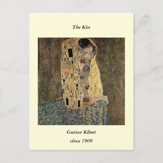 Gustav Klimts Der Kuss (ca. 1908) Postkarte (Vorderseite)