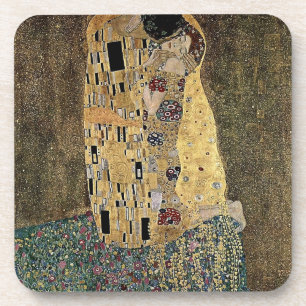 Gustav Klimts Der Kuss (circa 1908) Getränkeuntersetzer