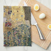 Gustav Klimts Der Kuss (circa 1908) Handtuch (Viertel Falte)