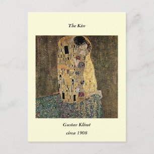 Gustav Klimts Der Kuss (circa 1908) Postkarte