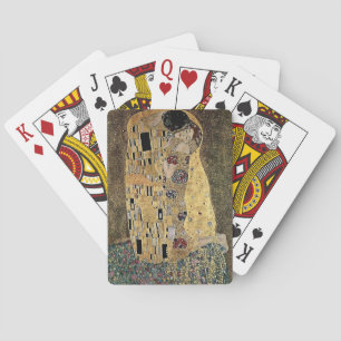 Gustav Klimts Der Kuss (circa 1908) Spielkarten