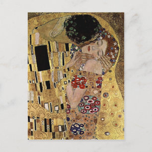 Gustav Klimts Der Kuss Detail (circa 1908) Postkarte