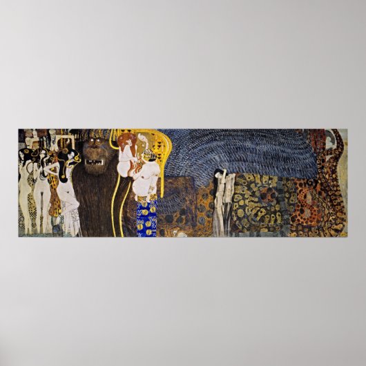 Gustav Klimts feindselige Power Poster (Vorne)