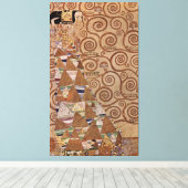 Gustav Klimts Gemälde: Die Erwartung (1908) Leinwanddruck (Insitu (Holzboden))