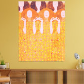 Gustav Klimts Gemälde Leinwanddruck (Insitu (Wohnzimmer))