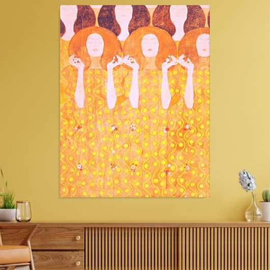Gustav Klimts Gemälde Leinwanddruck (Insitu (Wohnzimmer))