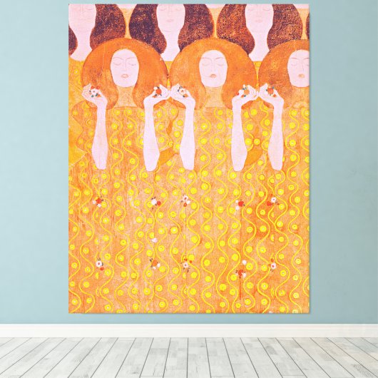 Gustav Klimts Gemälde Leinwanddruck (Insitu (Holzboden))