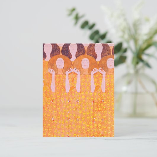 Gustav Klimts Gemälde Postkarte (Stehend Vorderseite)