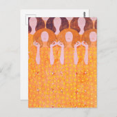 Gustav Klimts Gemälde Postkarte (Vorne/Hinten)