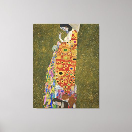 Gustav Klimts Hoffnung II (1907-1908) berühmtes Ge Leinwanddruck (Vorderseite)